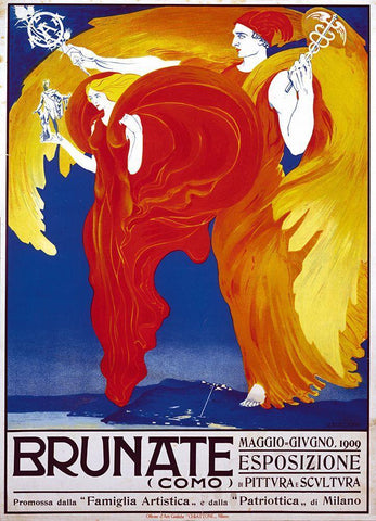 Brunate Black Ornate Wood Framed Art Print with Double Matting by Vintage Apple Collection