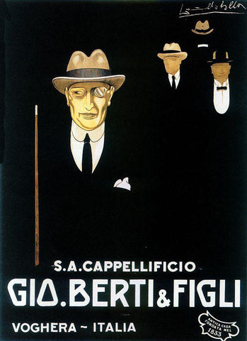 Italian Fashion Figli Black Ornate Wood Framed Art Print with Double Matting by Vintage Apple Collection