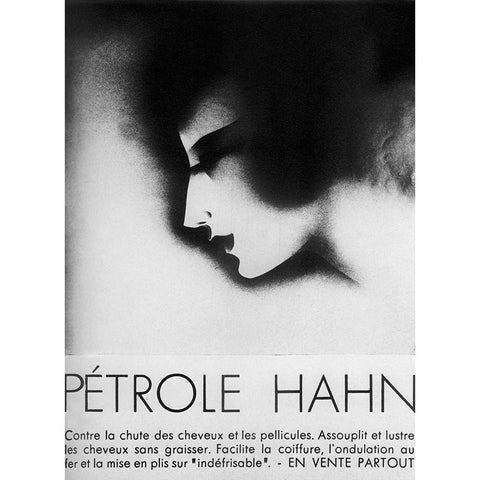 PÃ©trole Hahn Black Modern Wood Framed Art Print with Double Matting by Vintage Apple Collection