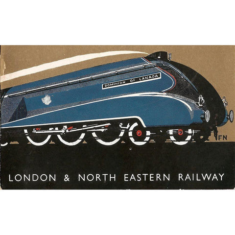 London Eastern Rail White Modern Wood Framed Art Print by Vintage Apple Collection