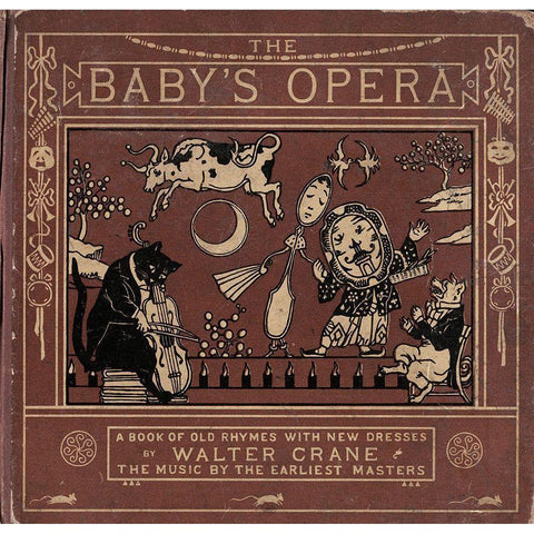 Babys Opera Gold Ornate Wood Framed Art Print with Double Matting by Vintage Apple Collection