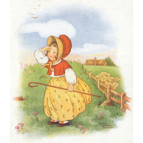 Bo Gold Ornate Wood Framed Art Print with Double Matting by Vintage Apple Collection