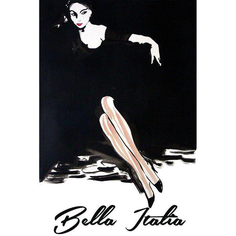 Bella Italia Gold Ornate Wood Framed Art Print with Double Matting by Vintage Apple Collection