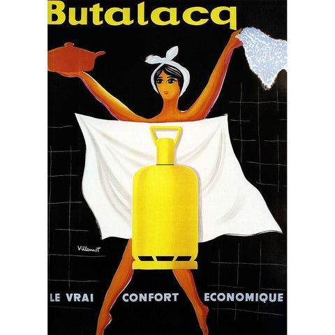 Butalaca White Modern Wood Framed Art Print by Vintage Apple Collection