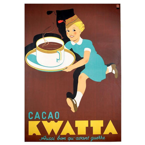 Cocoa Kwatta Gold Ornate Wood Framed Art Print with Double Matting by Vintage Apple Collection