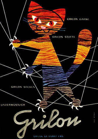 Grilon Black Ornate Wood Framed Art Print with Double Matting by Vintage Apple Collection