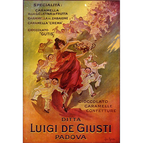 Luigi De Giusti Chocolate White Modern Wood Framed Art Print by Vintage Apple Collection