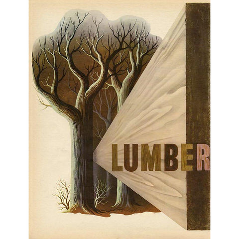 Lumber Black Modern Wood Framed Art Print with Double Matting by Vintage Apple Collection