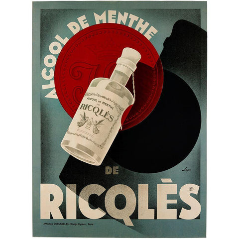 Ricqles Menthe White Modern Wood Framed Art Print by Vintage Apple Collection