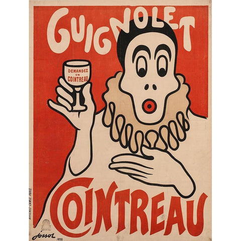 Demand Cointreau White Modern Wood Framed Art Print by Vintage Apple Collection