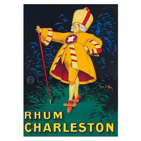 Rhum Charleston Black Modern Wood Framed Art Print with Double Matting by Vintage Apple Collection