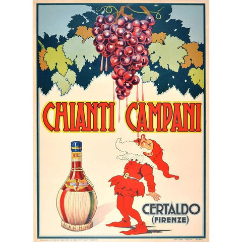 Chianti White Modern Wood Framed Art Print by Vintage Apple Collection