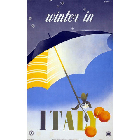 italy winter White Modern Wood Framed Art Print by Vintage Apple Collection