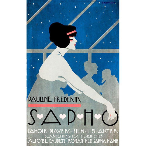 Sappho White Modern Wood Framed Art Print by Vintage Apple Collection