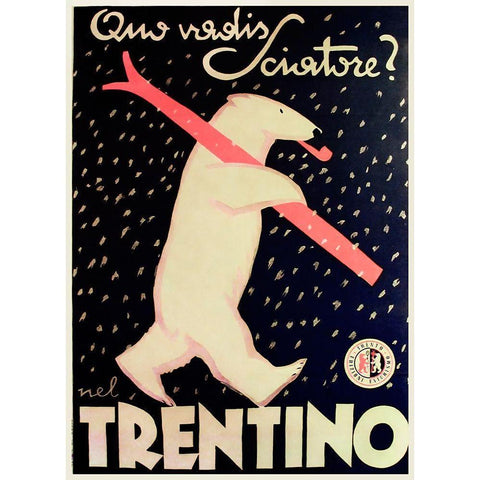 Trentino White Modern Wood Framed Art Print by Vintage Apple Collection