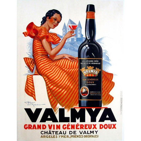 Valmya Black Modern Wood Framed Art Print by Vintage Apple Collection