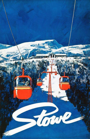 Vintage Ski Poster Black Ornate Wood Framed Art Print with Double Matting by Vintage Apple Collection