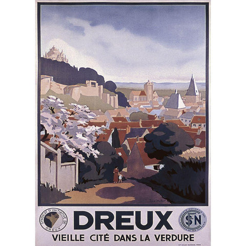 dreaux Gold Ornate Wood Framed Art Print with Double Matting by Vintage Apple Collection