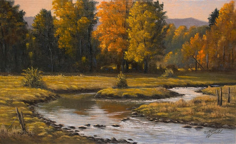 Pasture Run Black Ornate Wood Framed Art Print with Double Matting by Goebel, Wilhelm