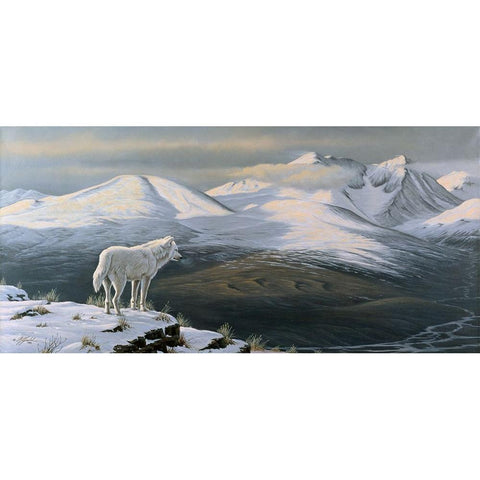 Vantage Point Gold Ornate Wood Framed Art Print with Double Matting by Goebel, Wilhelm