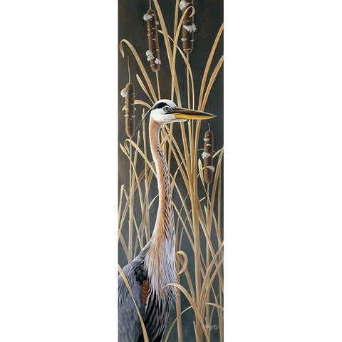 Standing Tall White Modern Wood Framed Art Print by Goebel, Wilhelm