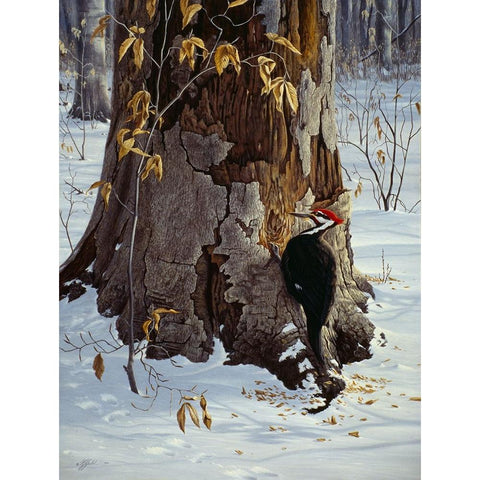 Working The Base Black Modern Wood Framed Art Print by Goebel, Wilhelm