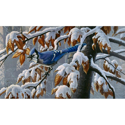 Changing Season Black Modern Wood Framed Art Print by Goebel, Wilhelm