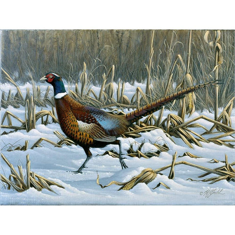 On The Run White Modern Wood Framed Art Print by Goebel, Wilhelm