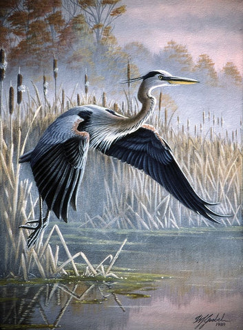 Secluded Cove White Modern Wood Framed Art Print with Double Matting by Goebel, Wilhelm