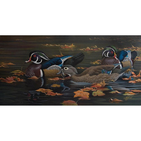 Wg10020710003Rlg Black Modern Wood Framed Art Print with Double Matting by Goebel, Wilhelm