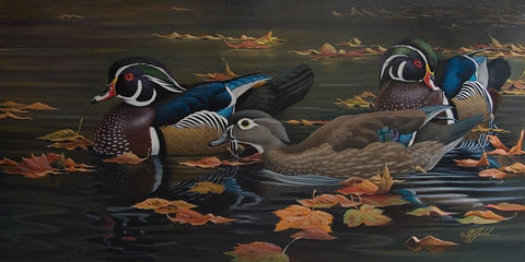 Wg10020710003Rlg White Modern Wood Framed Art Print with Double Matting by Goebel, Wilhelm