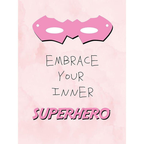 Inner Superhero 2 White Modern Wood Framed Art Print by Adebowale