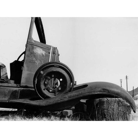 Bodi Truck Black Modern Wood Framed Art Print with Double Matting by Koetsier, Albert