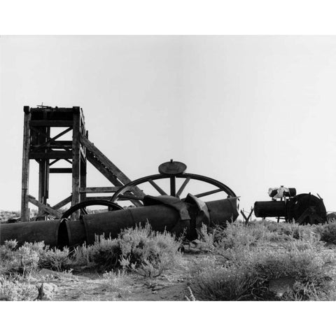 Bodi Mining 1 Black Modern Wood Framed Art Print by Koetsier, Albert