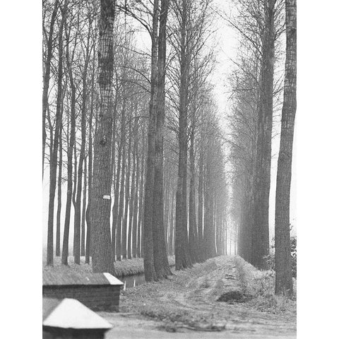 Road To Nowhere Black Modern Wood Framed Art Print with Double Matting by Koetsier, Albert