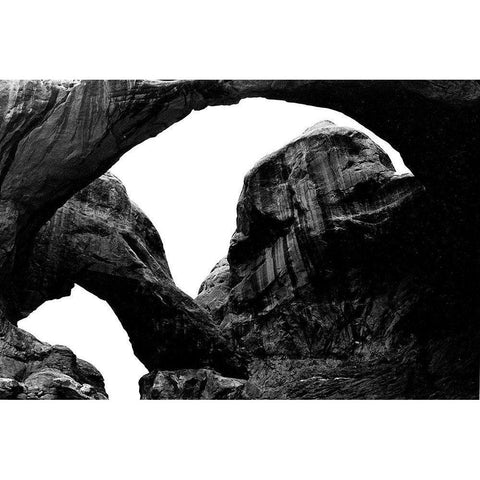 Twisted Stone Black Modern Wood Framed Art Print by Koetsier, Albert