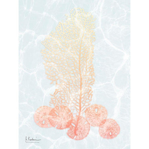 Spring Reef 1 White Modern Wood Framed Art Print by Koetsier, Albert