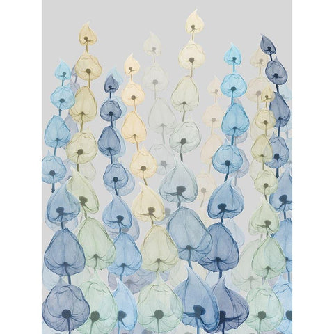 Lantern Forest 3 White Modern Wood Framed Art Print by Koetsier, Albert