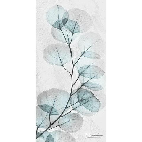 Eucalyptus Glow 1 White Modern Wood Framed Art Print by Koetsier, Albert