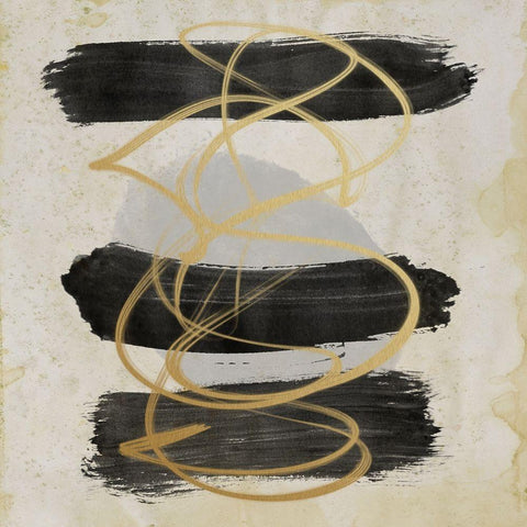 Upward Spiral White Modern Wood Framed Art Print by Saunders, Alonzo