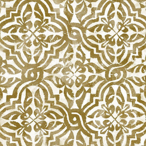 Brown Tile Light 1 Gold Ornate Wood Framed Art Print with Double Matting by Saunders, Alonzo