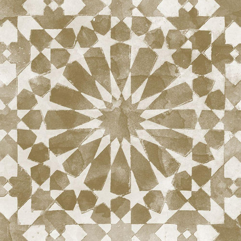 Brown Tile Light 10 White Modern Wood Framed Art Print with Double Matting by Saunders, Alonzo
