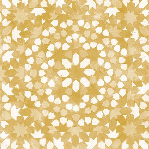 Orange Tile Light 9 Gold Ornate Wood Framed Art Print with Double Matting by Saunders, Alonzo