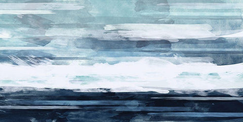 BlueHorizon Black Ornate Wood Framed Art Print with Double Matting by Vidal, Alicia