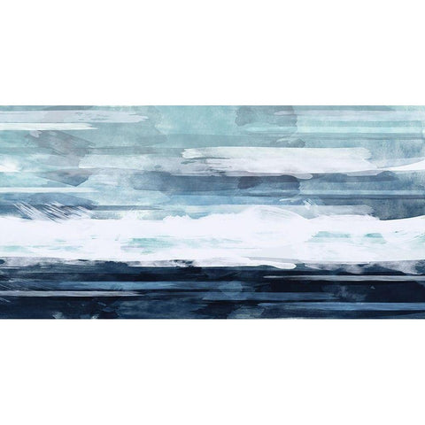 BlueHorizon Black Modern Wood Framed Art Print by Vidal, Alicia