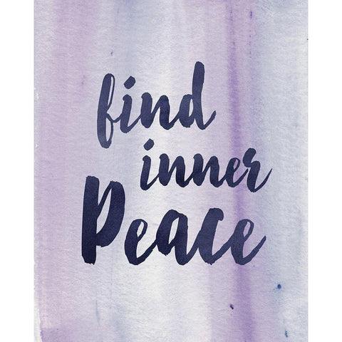 Inner Peace White Modern Wood Framed Art Print by Vidal, Alicia
