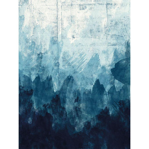 Ocean Blue 2 White Modern Wood Framed Art Print by Vidal, Alicia