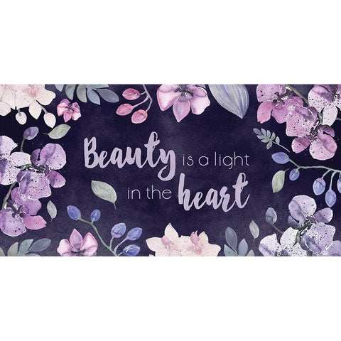 Beauty in the Heart Black Modern Wood Framed Art Print by Vidal, Alicia