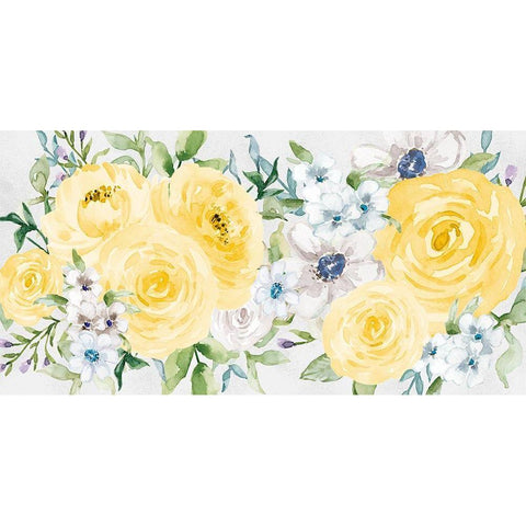 Watercolor Garden 1 Gold Ornate Wood Framed Art Print with Double Matting by Vidal, Alicia