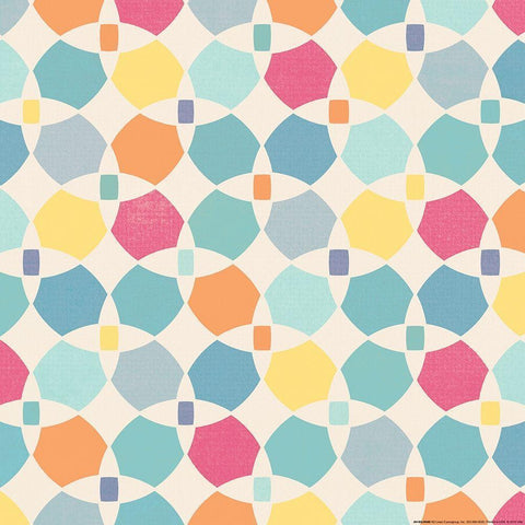 Sunshine Pattern Version Two White Modern Wood Framed Art Print by Vidal, Alicia